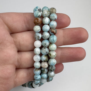 Larimar 6.5-7mm Round 15in Strand