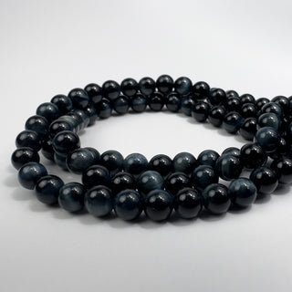 Tiger's Eye Blue 6.5mm Round 15in Strand