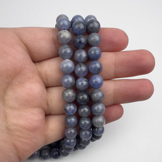 Tanzanite 8mm Round 15.5in Strand
