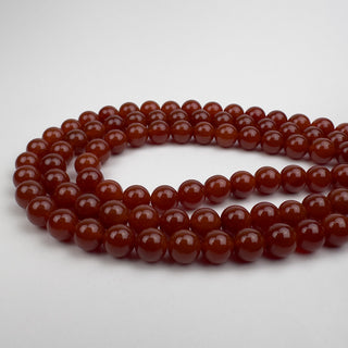Carnelian 8.5mm Round 15in Strand