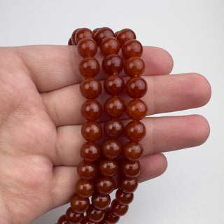 Carnelian 8.5mm Round 15in Strand