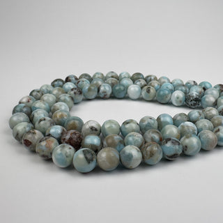 Larimar 8.5-9mm Round 15in Strand