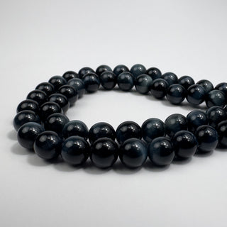 Tiger's Eye Blue 8.5mm Round 15in Strand