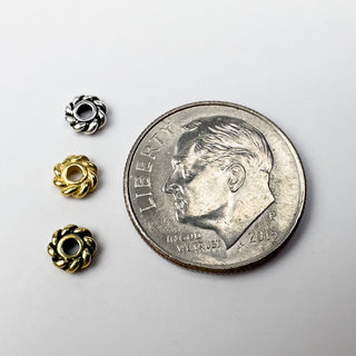 4mm Twist Spacer - 50 Pack - Multiple Colors
