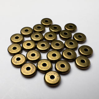 6mm Disk Spacer - 25 Pack - Brass Oxide