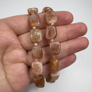Sunstone 9-10mm Rectangle 15.5in Strand