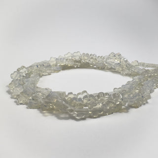 Opalite 6mm Flat Flower Bead 15.5in Strand