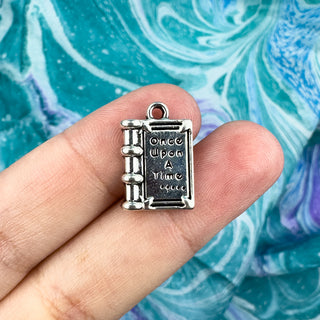 Once Upon A Time Book Charm - Silver