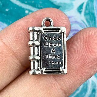 Once Upon A Time Book Charm - Silver