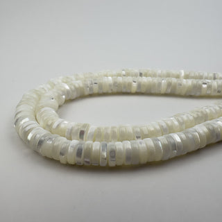 Mother of Pearl 2.5x8mm Heishi 15in Strand