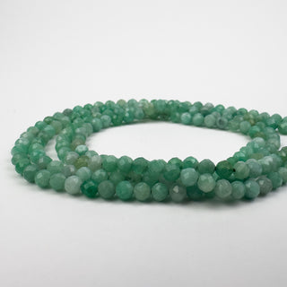 Emerald 3.5mm Round Faceted 15.5in Strand