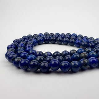 Lapis Lazuli 6.5mm Round Large Hole 7.5in Strand