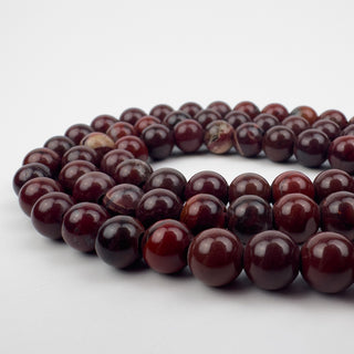 Jasper Apple 8.5mm Round Large Hole 7.5in Strand