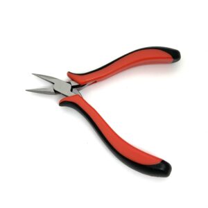Closeup of chain nose jewelry plier.