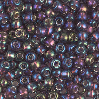 6/0 Silver Lined Dark Smoky Amethyst AB Miyuki Seed Bead 6-1013 20g