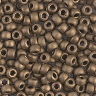 6/0 Matte Metallic Dark Bronze Miyuki Seed Bead 6-1255 20g