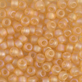 6/0 Matte Transparent Light Topaz AB Miyuki Seed Bead 6-132FR 20g