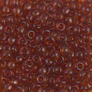 6/0 Transparent Dark Topaz Miyuki Seed Bead 6-134 20g