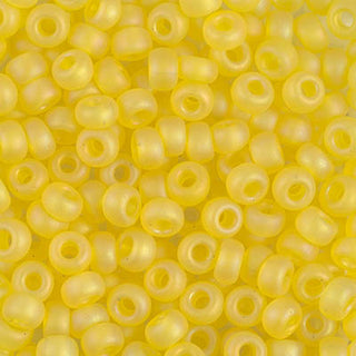 6/0 Matte Transparent Yellow AB Miyuki Seed Bead 6-136FR 20g