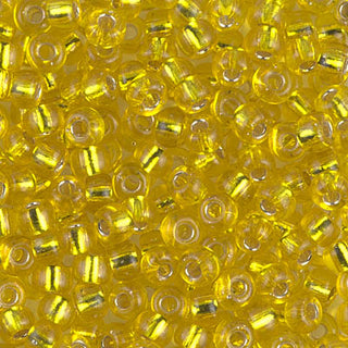 6/0 Silver Lined Yellow Miyuki Seed Bead 6-136S 20g