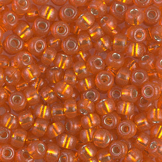 6/0 Silver Lined Orange Miyuki Seed Bead 6-138S 20g