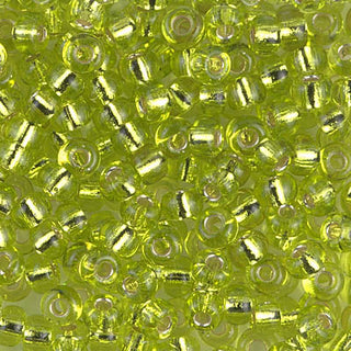 6/0 Silver Lined Chartreuse Miyuki Seed Bead 6-14 20g