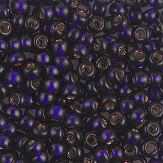 6/0 Dyed Silver Lined Dark Purple Miyuki Seed Bead 6-1426 20g