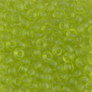 6/0 Matte Transparent Chartreuse Miyuki Seed Bead 6-143F 20g