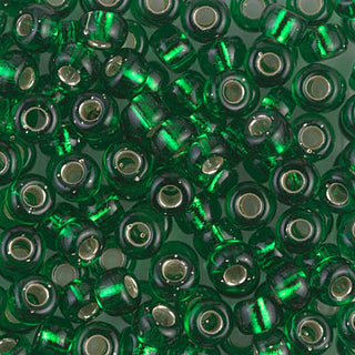 6/0 Silver Lined Green Miyuki Seed Bead 6-146S 20g