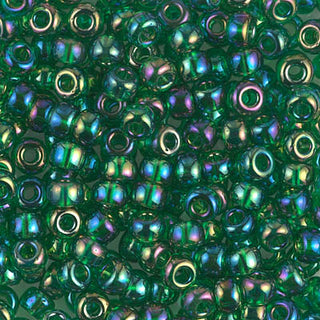 6/0 Transparent Green AB Miyuki Seed Bead 6-179 20g