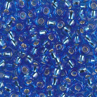 6/0 Silver Lined Sapphire Miyuki Seed Bead 6-19 20g