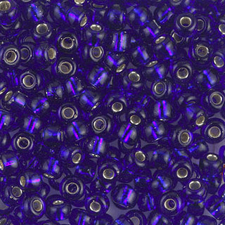 6/0 Silver Lined Cobalt Miyuki Seed Bead 6-20 20g