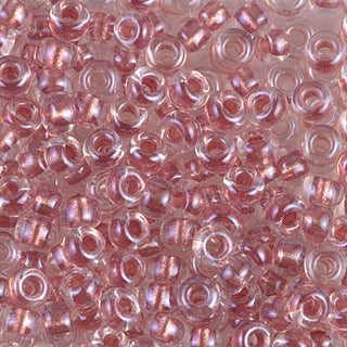 6/0 Sparkle Antique Rose Lined Crystal Miyuki Seed Bead 6-2601 20g