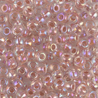 6/0 Dark Peach Lined Crystal AB Miyuki Seed Bead 6-275 20g