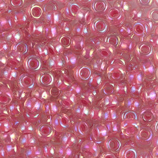 6/0 Hot Pink Lined Crystal AB Miyuki Seed Bead 6-355 20g