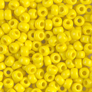 6/0 Opaque Yellow Miyuki Seed Bead 6-404 20g