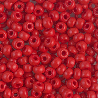 6/0 Opaque Red Miyuki Seed Bead 6-408 20g