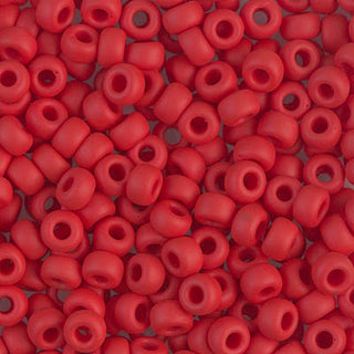 6/0 Matte Opaque Red Miyuki Seed Bead 6-408F 20g