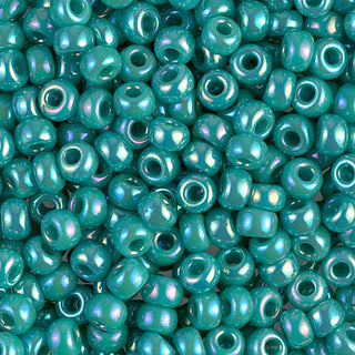 6/0 Opaque Turquoise Green AB Miyuki Seed Bead 6-412R 20g