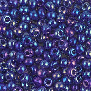 6/0 Opaque Cobalt AB Miyuki Seed Bead 6-414R 20g