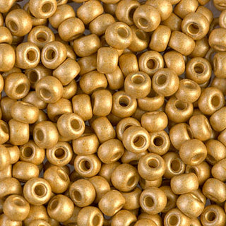 6/0 Duracoat Galvanized Matte Gold Miyuki Seed Bead 6-4202F 20g