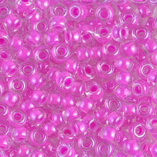 6/0 Luminous Hot Magenta Lined Crystal Miyuki Seed Bead 6-4302 20g