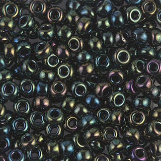 6/0 Metallic Forest Green Iris Miyuki Seed Bead 6-453 20g
