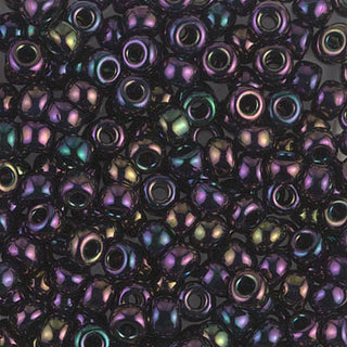 6/0 Metallic Dark Plum Iris Miyuki Seed Bead 6-454 20g