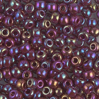 6/0 Opaque Chocolate AB Miyuki Seed Bead 6-477 20g