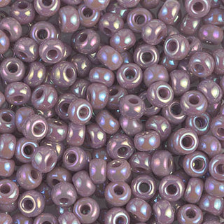 6/0 Opaque Mauve AB Miyuki Seed Bead 6-478 20g