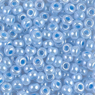 6/0 Sky Blue Ceylon Miyuki Seed Bead 6-524 20g