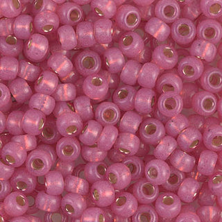 6/0 Silver Lined Dyed Dark Rose Alabaster Miyuki Seed Bead 6-645 20g