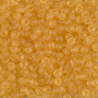 8/0 Matte Transparent Light Topaz Miyuki Seed Bead 8-132F 10g