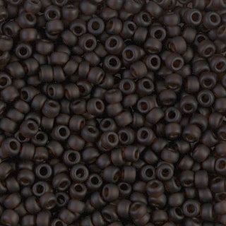 8/0 Matte Transparent Root Beer Miyuki Seed Bead 8-135F 10g